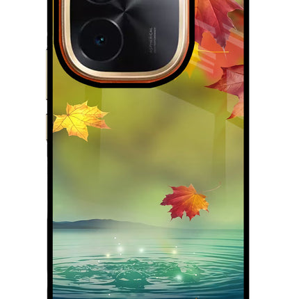 Flowers IQOO Z9S Pro 5G Glass Case Back Cover by Casekaro