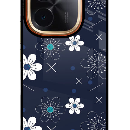 Flowers IQOO Z9S Pro 5G Glass Case Back Cover by Casekaro