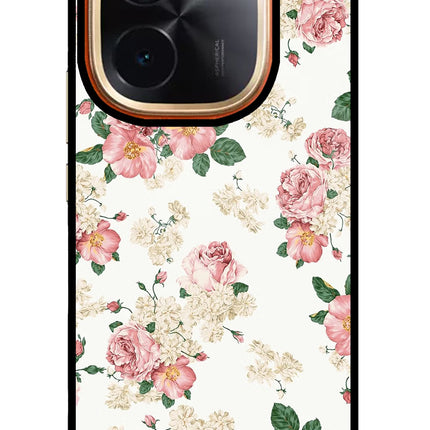 Flowers IQOO Z9S Pro 5G Glass Case Back Cover by Casekaro