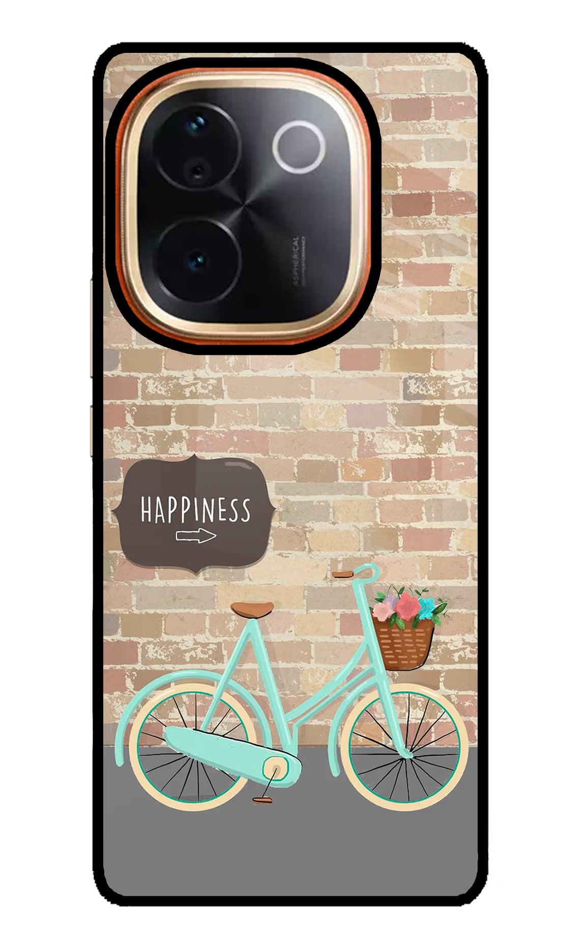 Happiness Artwork IQOO Z9S Pro 5G Glass Case Back Cover by Casekaro