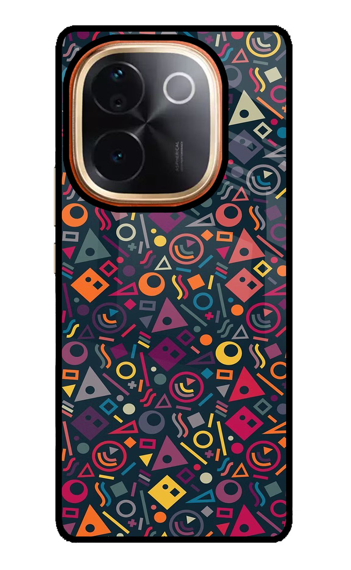 Geometric Abstract IQOO Z9S Pro 5G Glass Case Back Cover by Casekaro