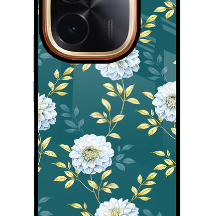 Flowers IQOO Z9S Pro 5G Glass Case Back Cover by Casekaro