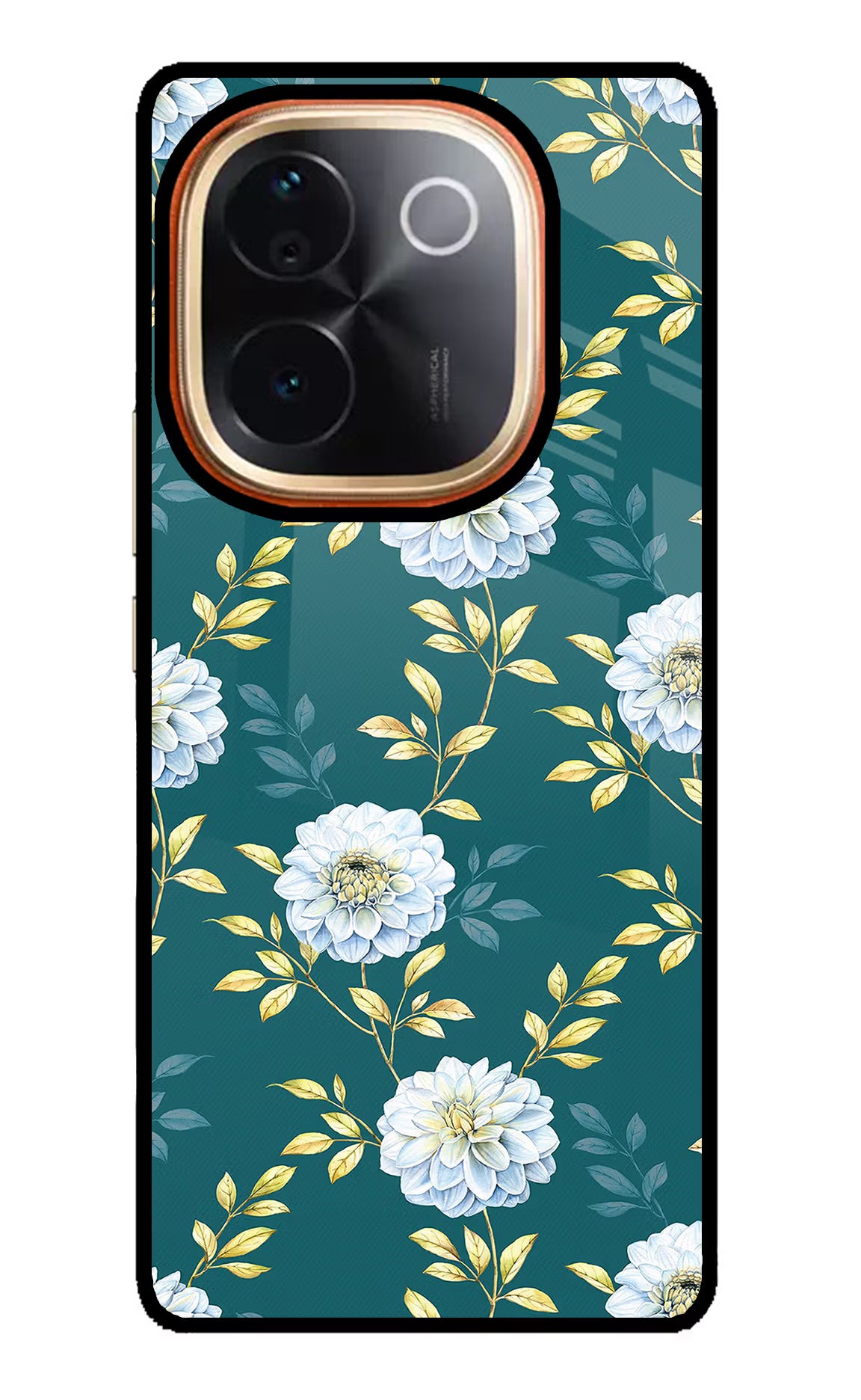 Flowers IQOO Z9S Pro 5G Glass Case Back Cover by Casekaro