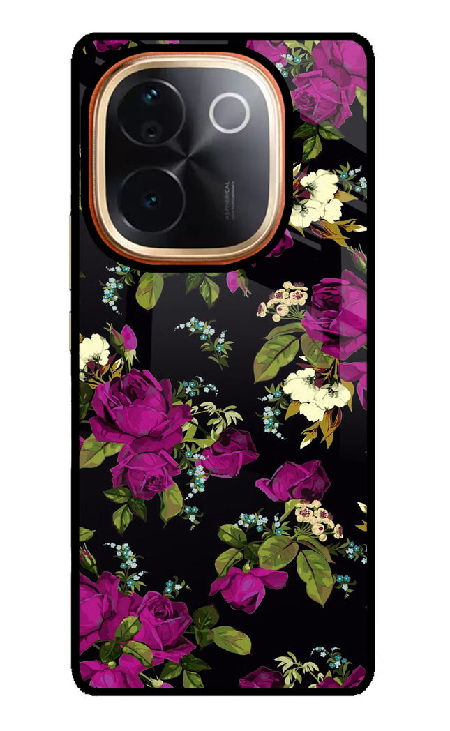 Flowers IQOO Z9S Pro 5G Glass Case