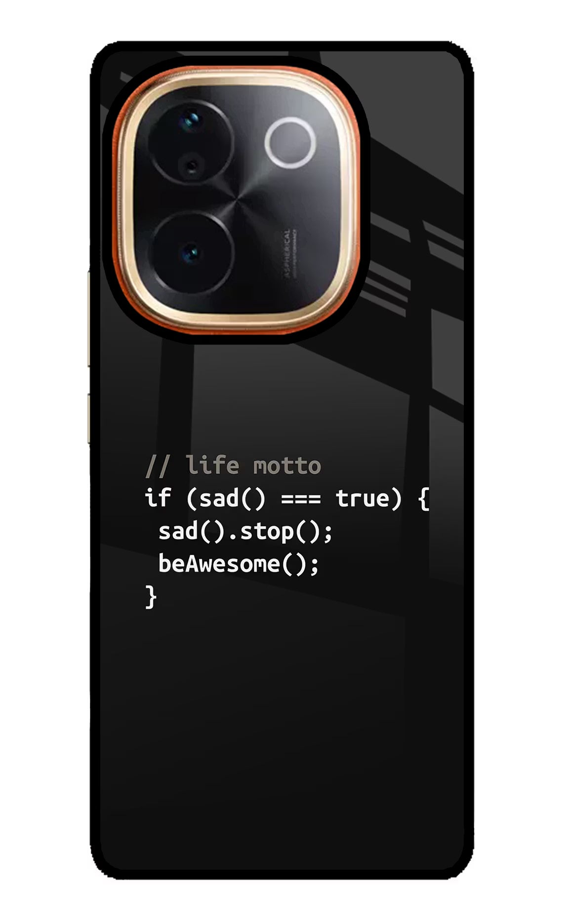 Life Motto Code IQOO Z9S Pro 5G Glass Case