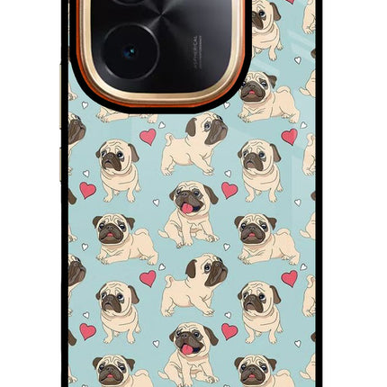 Pug Dog IQOO Z9S Pro 5G Glass Case Back Cover by Casekaro