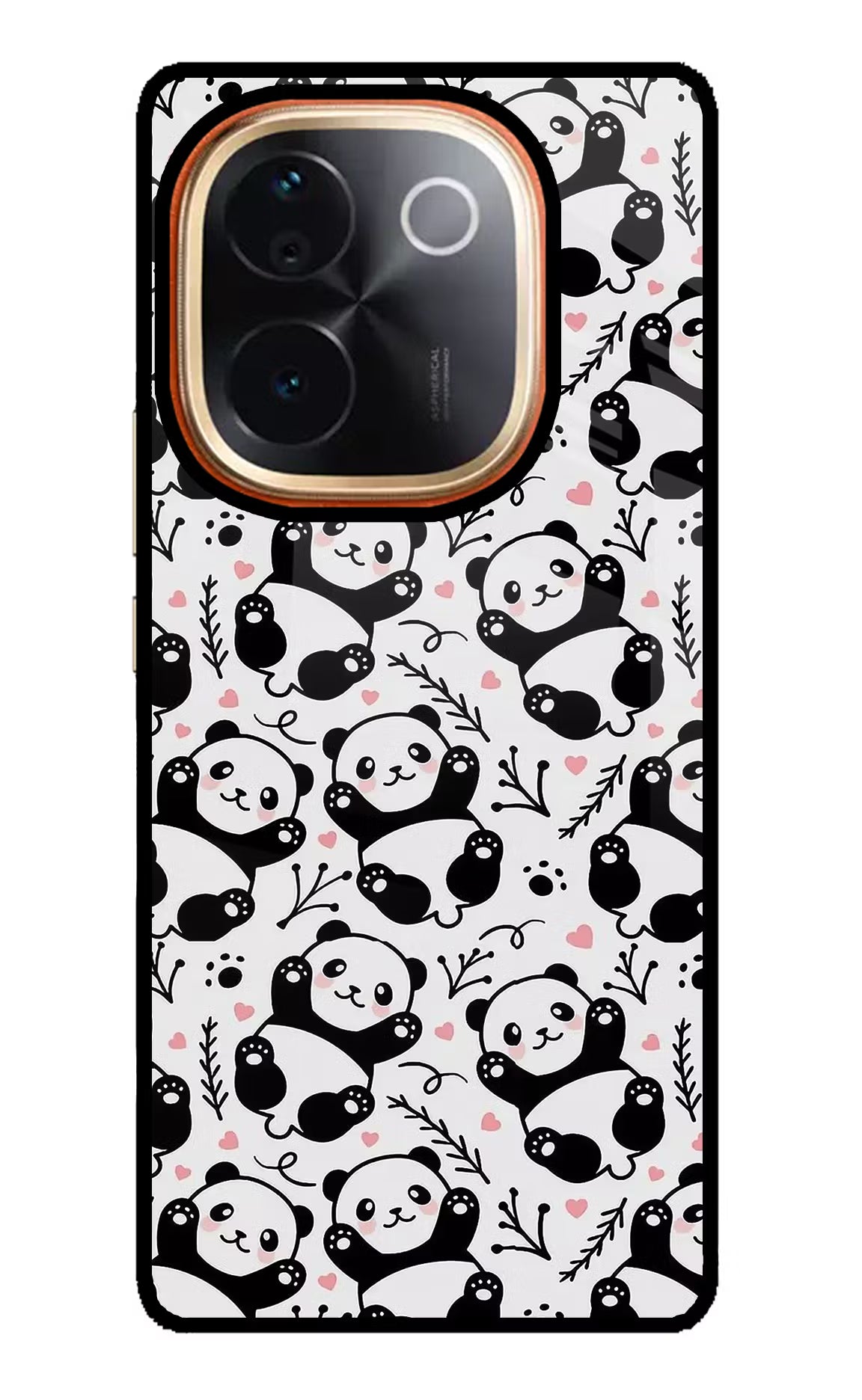 Cute Panda IQOO Z9S Pro 5G Glass Case