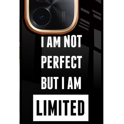 I Am Not Perfect But I Am Limited Edition IQOO Z9S Pro 5G Glass Case Back Cover by Casekaro
