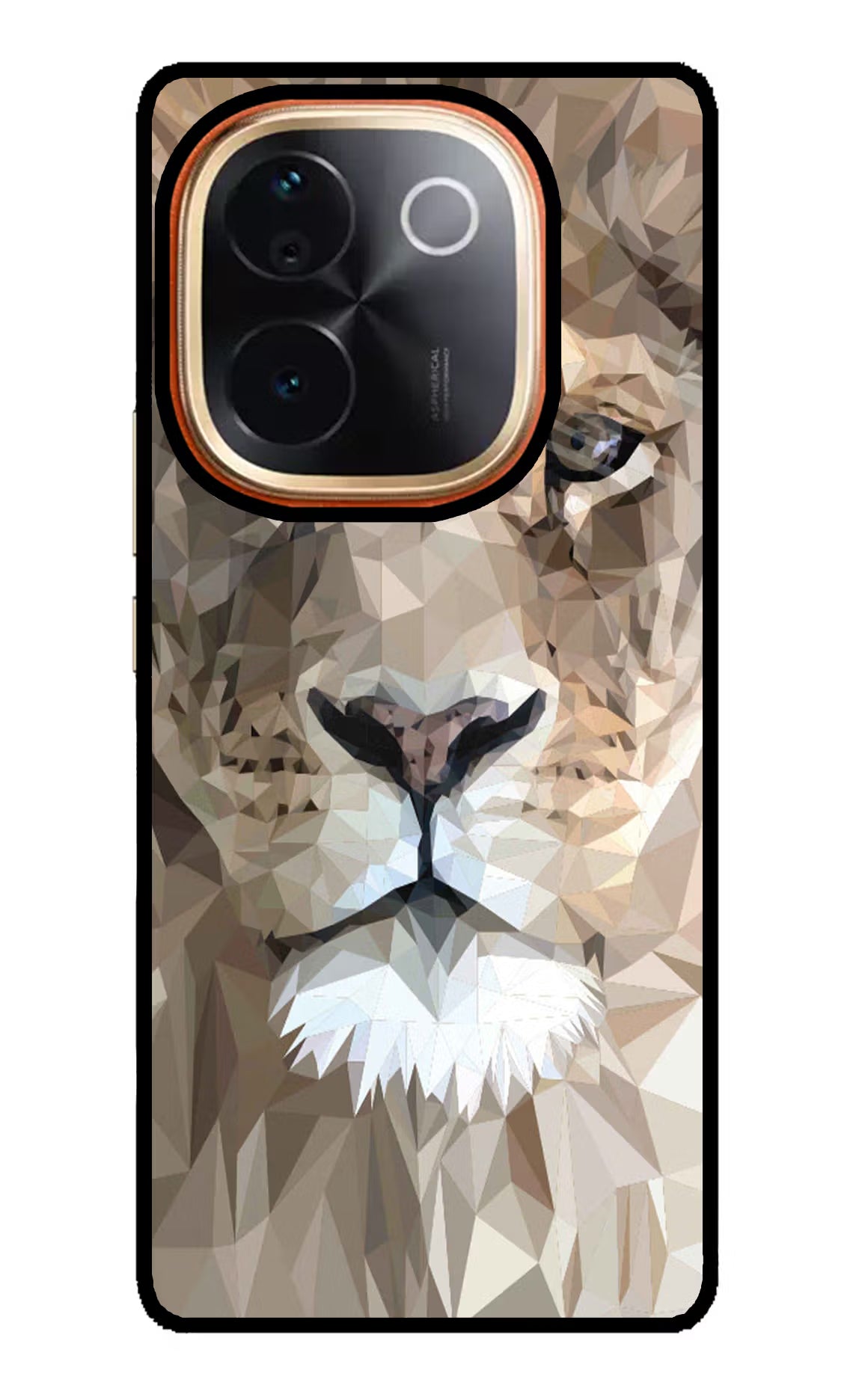 Lion Art IQOO Z9S Pro 5G Glass Case Back Cover by Casekaro