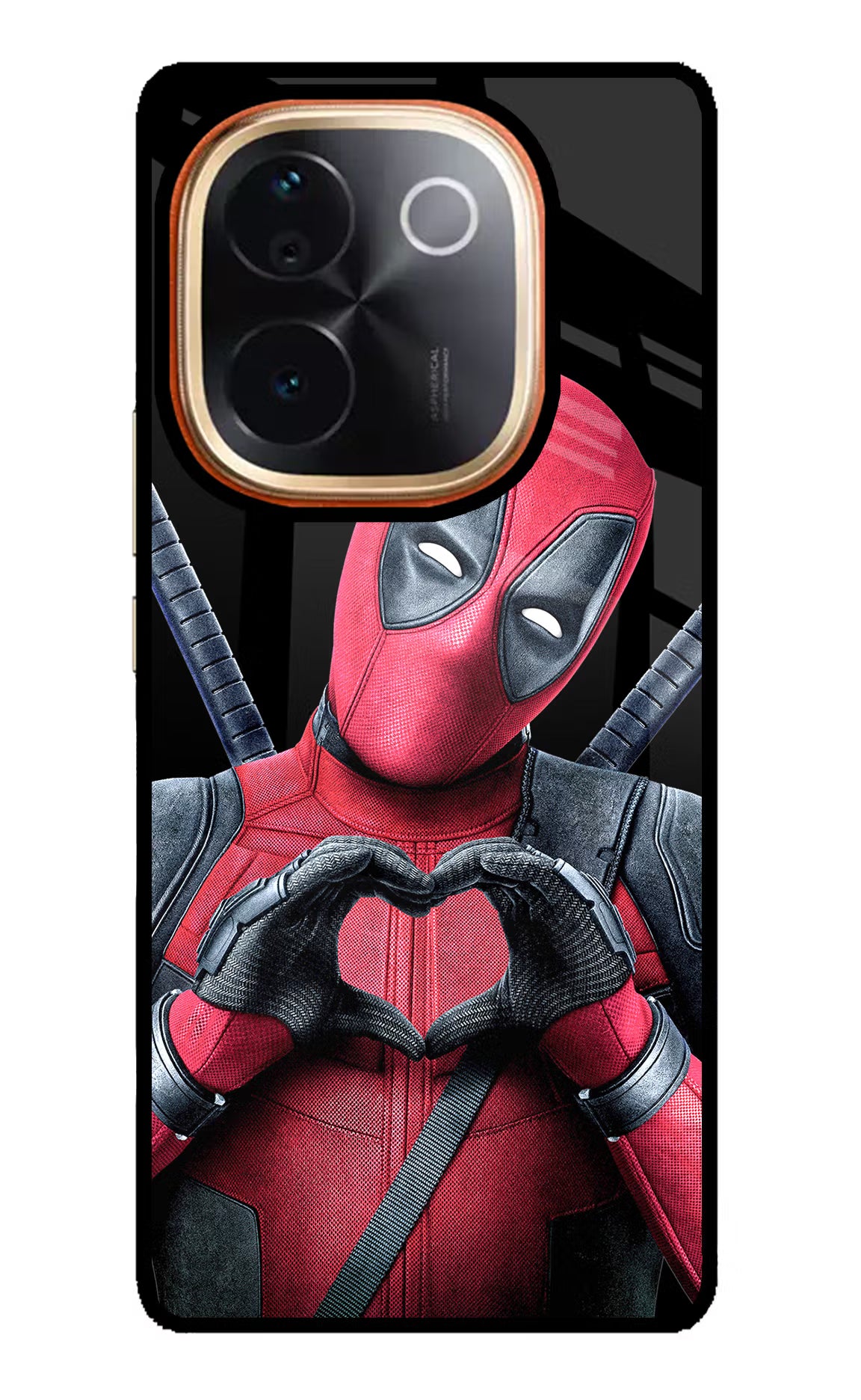 Deadpool IQOO Z9S Pro 5G Glass Case Back Cover by Casekaro