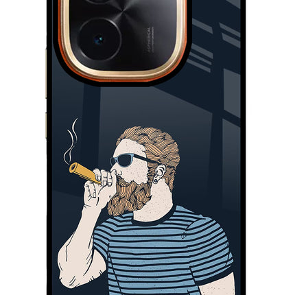 Smoking IQOO Z9S Pro 5G Glass Case Back Cover by Casekaro