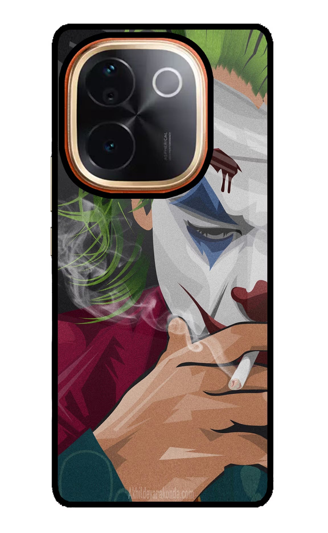 Joker Smoking IQOO Z9S Pro 5G Glass Case Back Cover by Casekaro