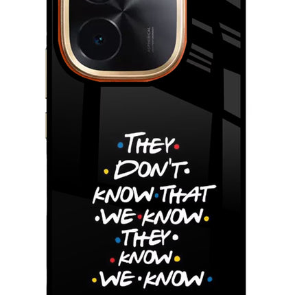 FRIENDS Dialogue IQOO Z9S Pro 5G Glass Case Back Cover by Casekaro