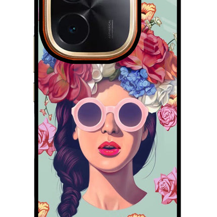 Pretty Girl IQOO Z9S Pro 5G Glass Case Back Cover by Casekaro