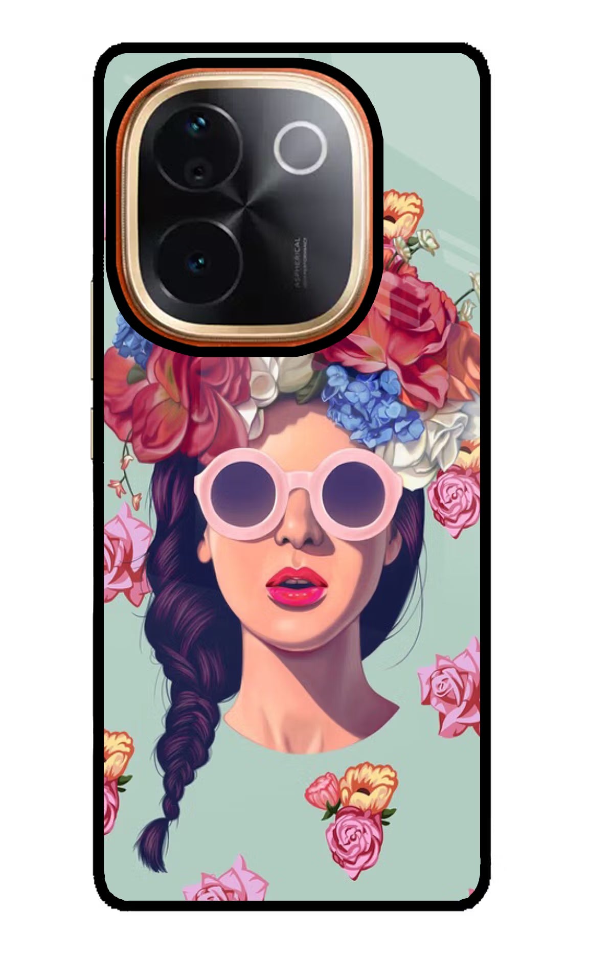Pretty Girl IQOO Z9S Pro 5G Glass Case Back Cover by Casekaro