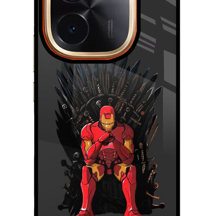 Ironman Throne IQOO Z9S Pro 5G Glass Case Back Cover by Casekaro
