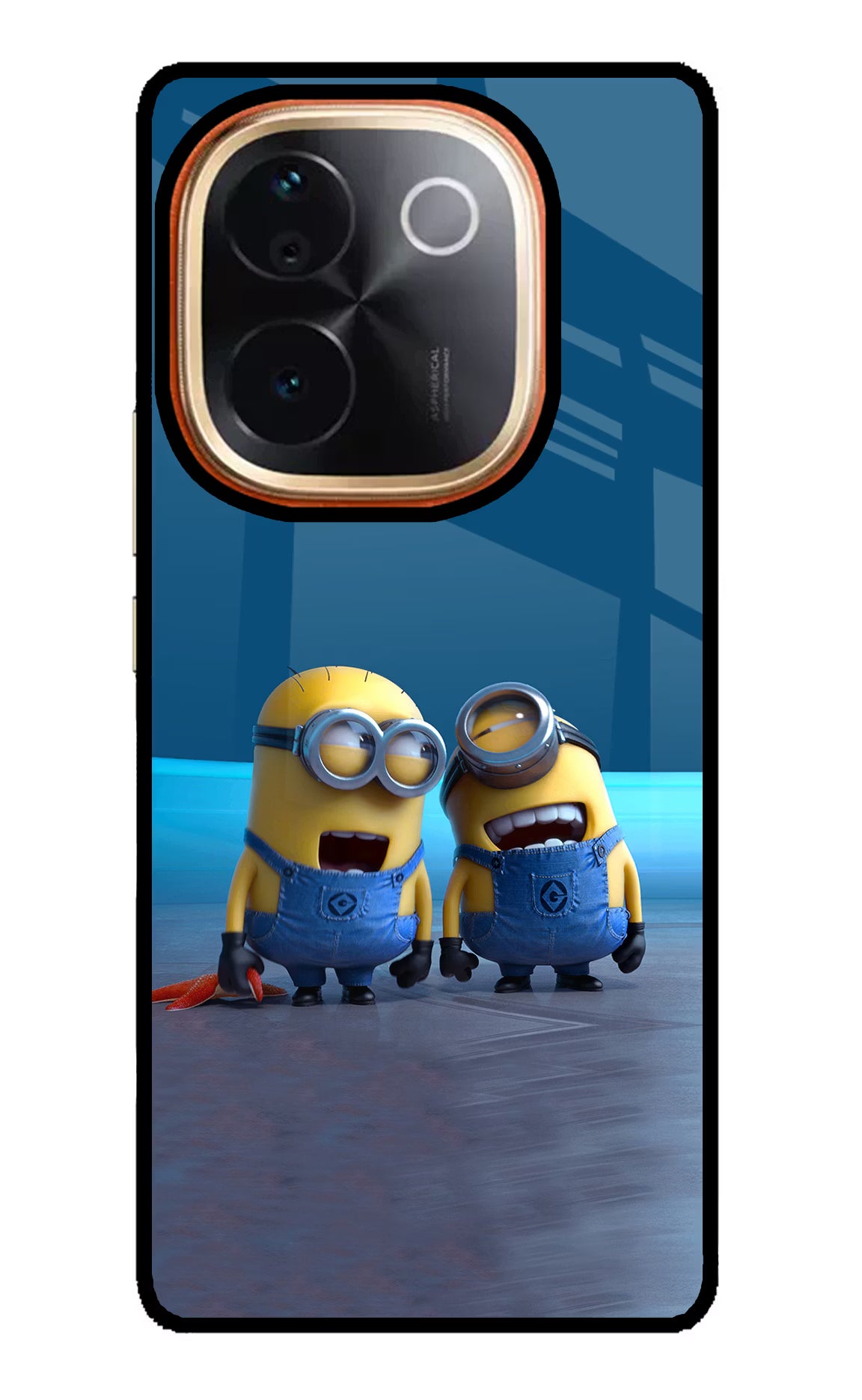 Minion Laughing IQOO Z9S Pro 5G Glass Case Back Cover by Casekaro