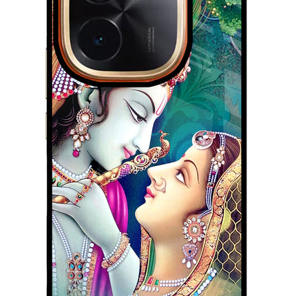 Lord Radha Krishna IQOO Z9S Pro 5G Glass Case Back Cover by Casekaro
