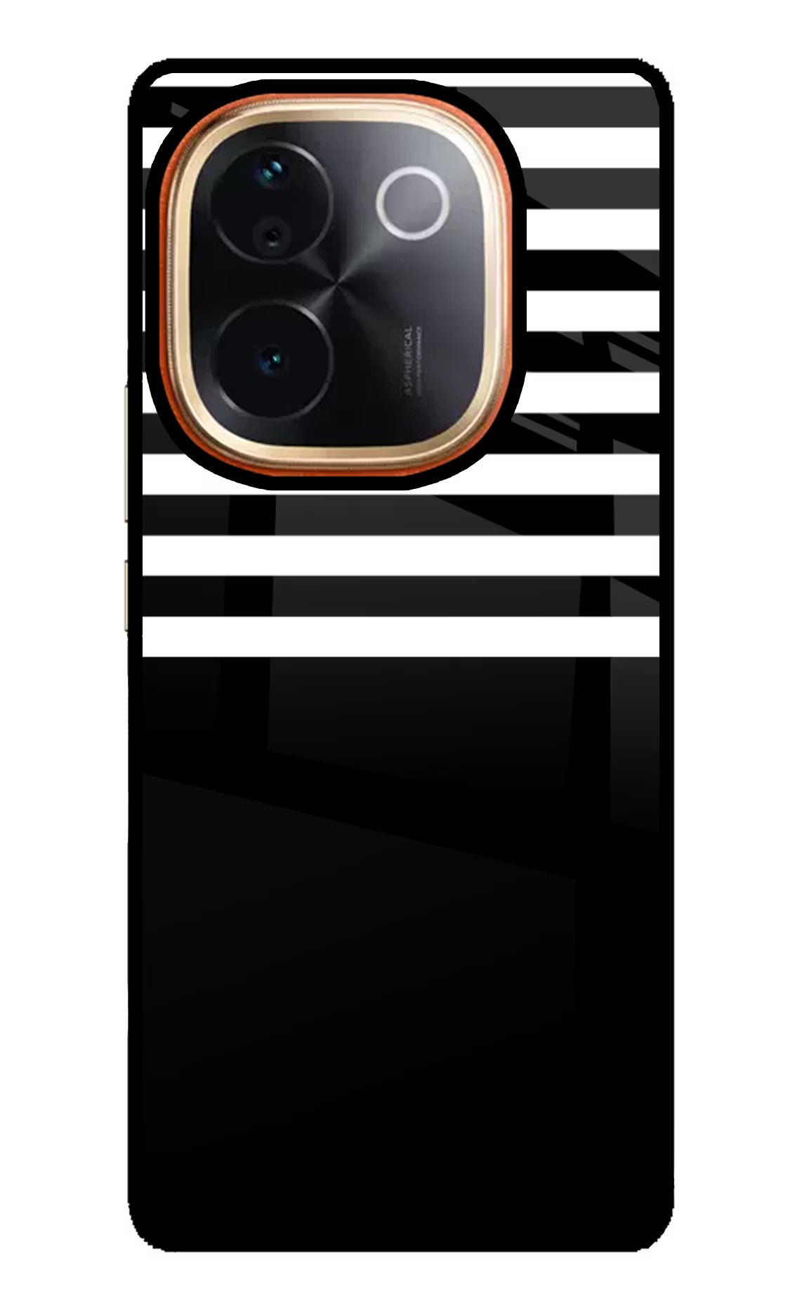 Black and White Print IQOO Z9S Pro 5G Glass Case Back Cover by Casekaro