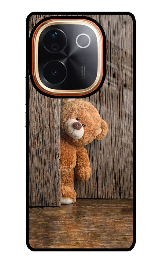 Teddy Wooden IQOO Z9S Pro 5G Glass Case