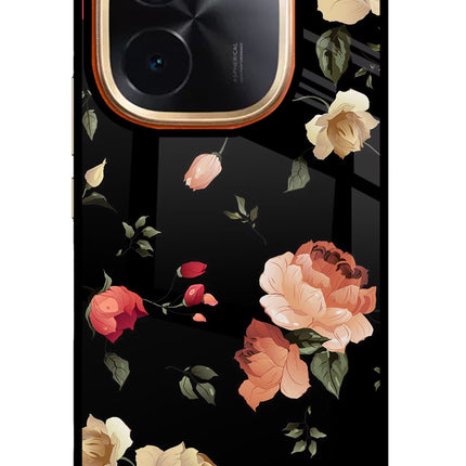 Flowers IQOO Z9S Pro 5G Glass Case Back Cover by Casekaro