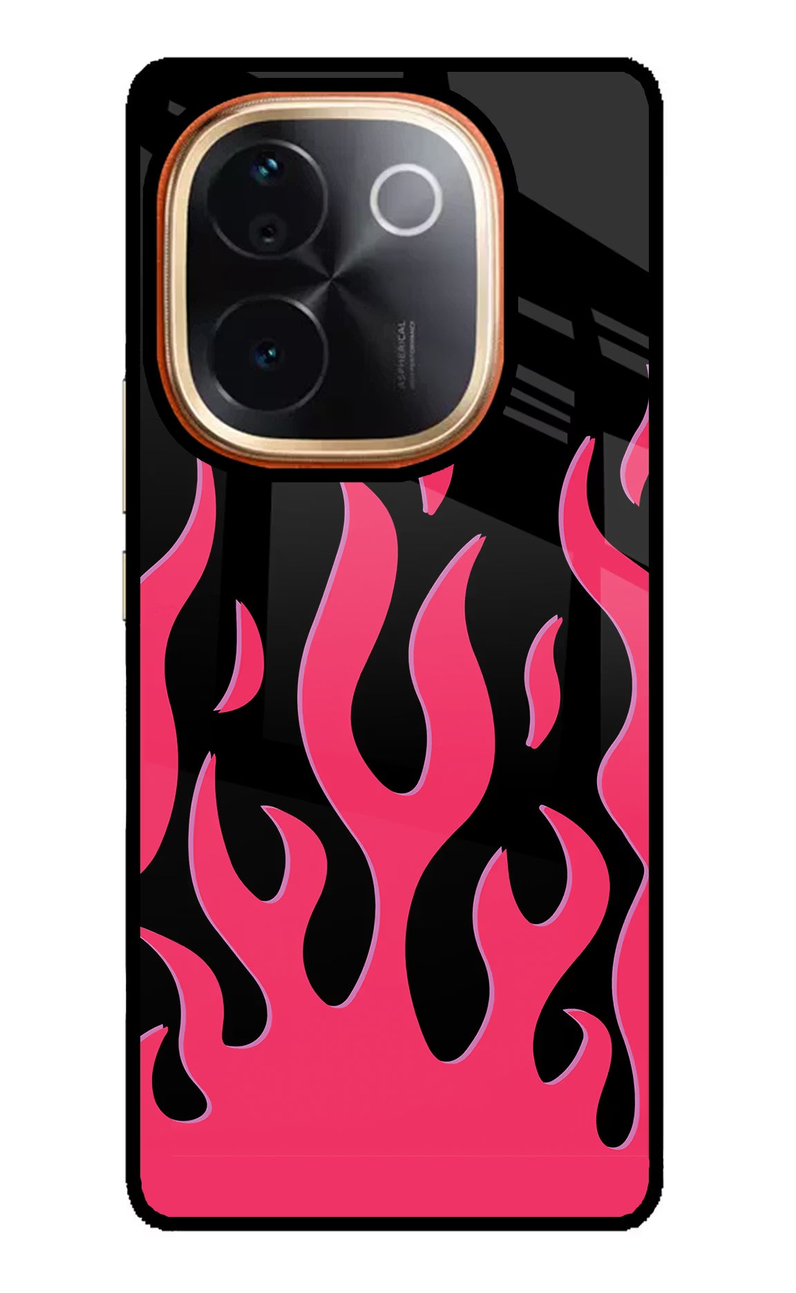 Fire Flames IQOO Z9S Pro 5G Glass Case