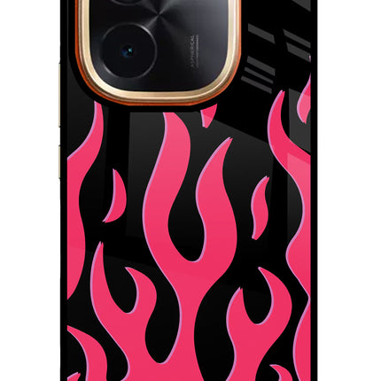 Fire Flames IQOO Z9S Pro 5G Glass Case Back Cover by Casekaro
