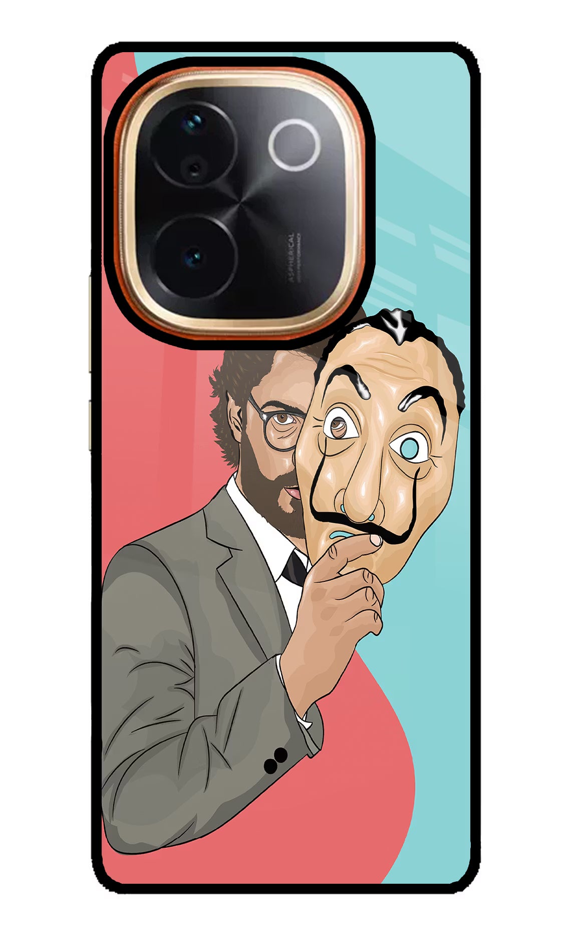 Professor IQOO Z9S Pro 5G Glass Case Back Cover by Casekaro