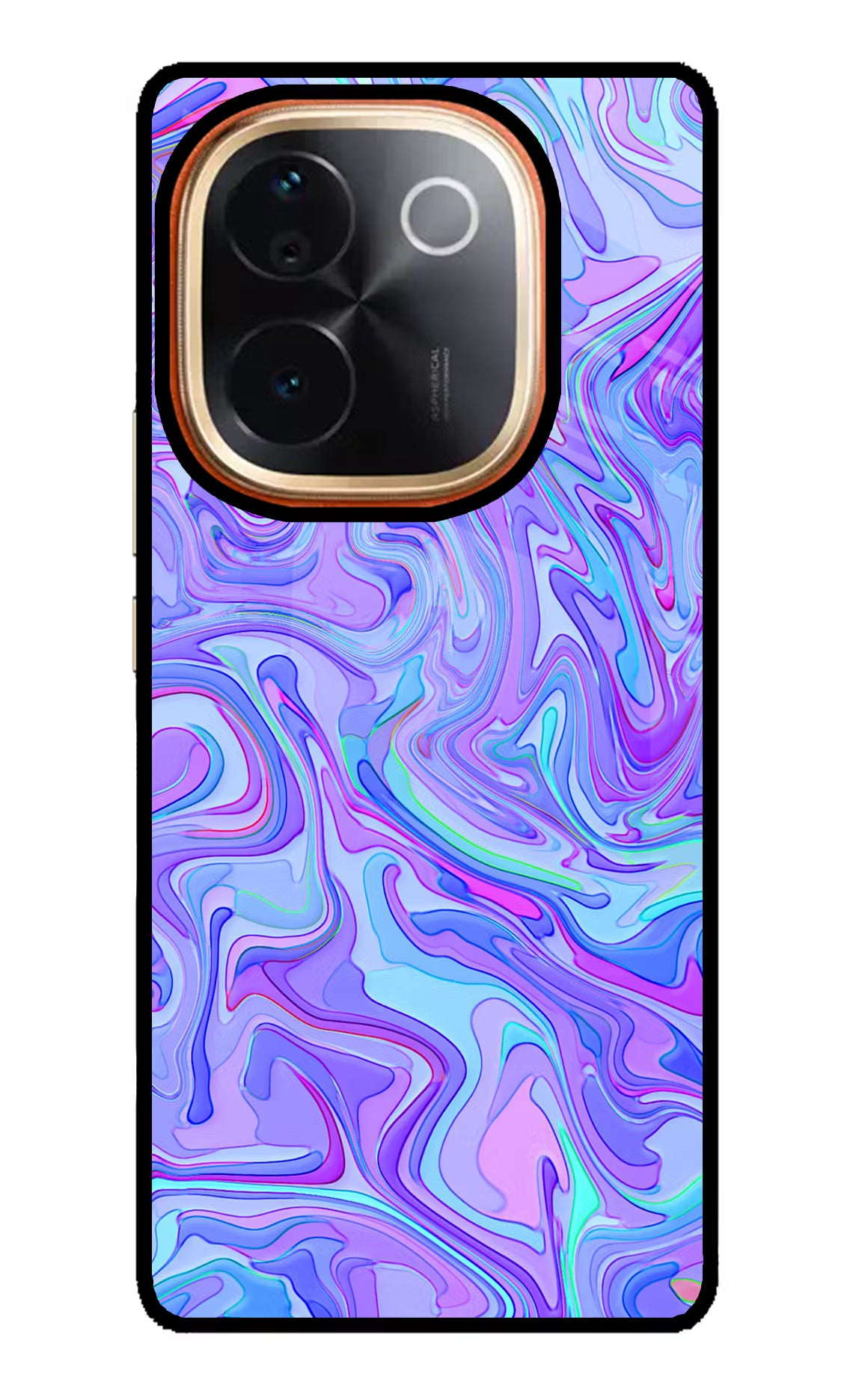 Glitter IQOO Z9S Pro 5G Glass Case Back Cover by Casekaro