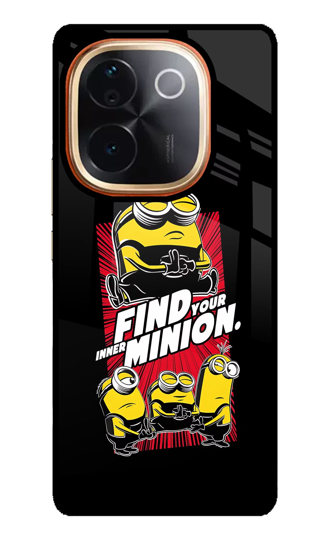 Find your inner Minion IQOO Z9S Pro 5G Glass Case Back Cover by Casekaro