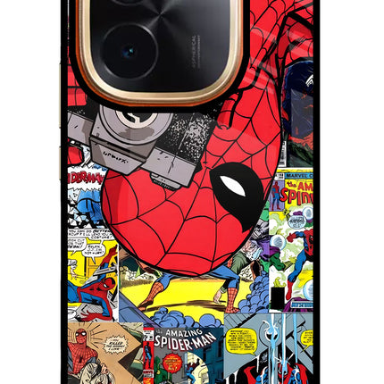 Spider Man IQOO Z9S Pro 5G Glass Case Back Cover by Casekaro