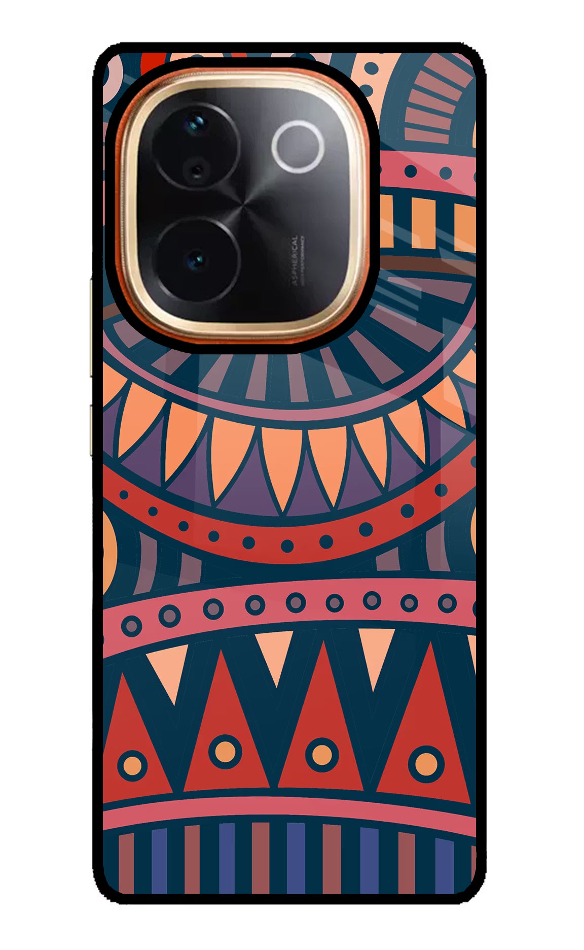 African Culture Design IQOO Z9S Pro 5G Glass Case Back Cover by Casekaro