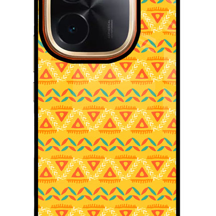 Tribal Pattern IQOO Z9S Pro 5G Glass Case Back Cover by Casekaro