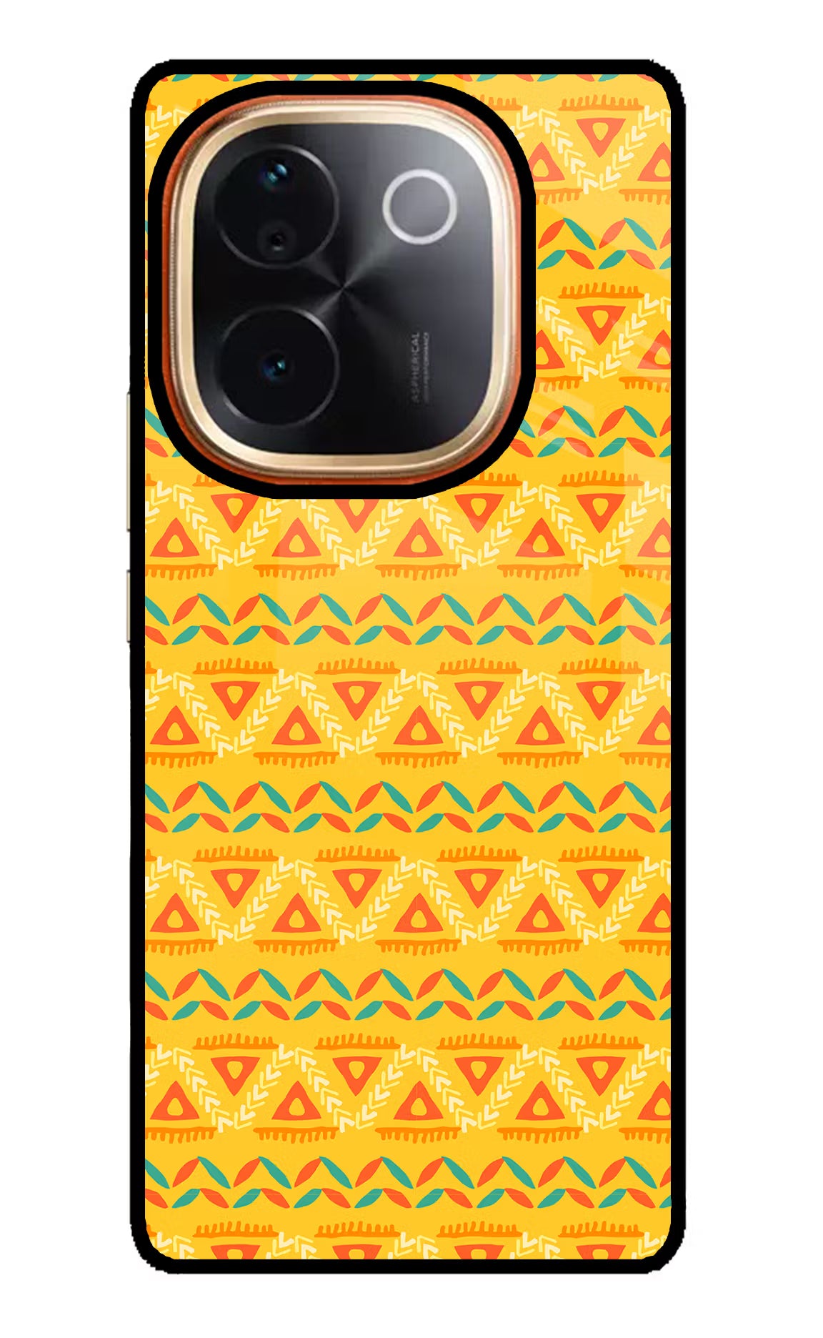 Tribal Pattern IQOO Z9S Pro 5G Glass Case Back Cover by Casekaro