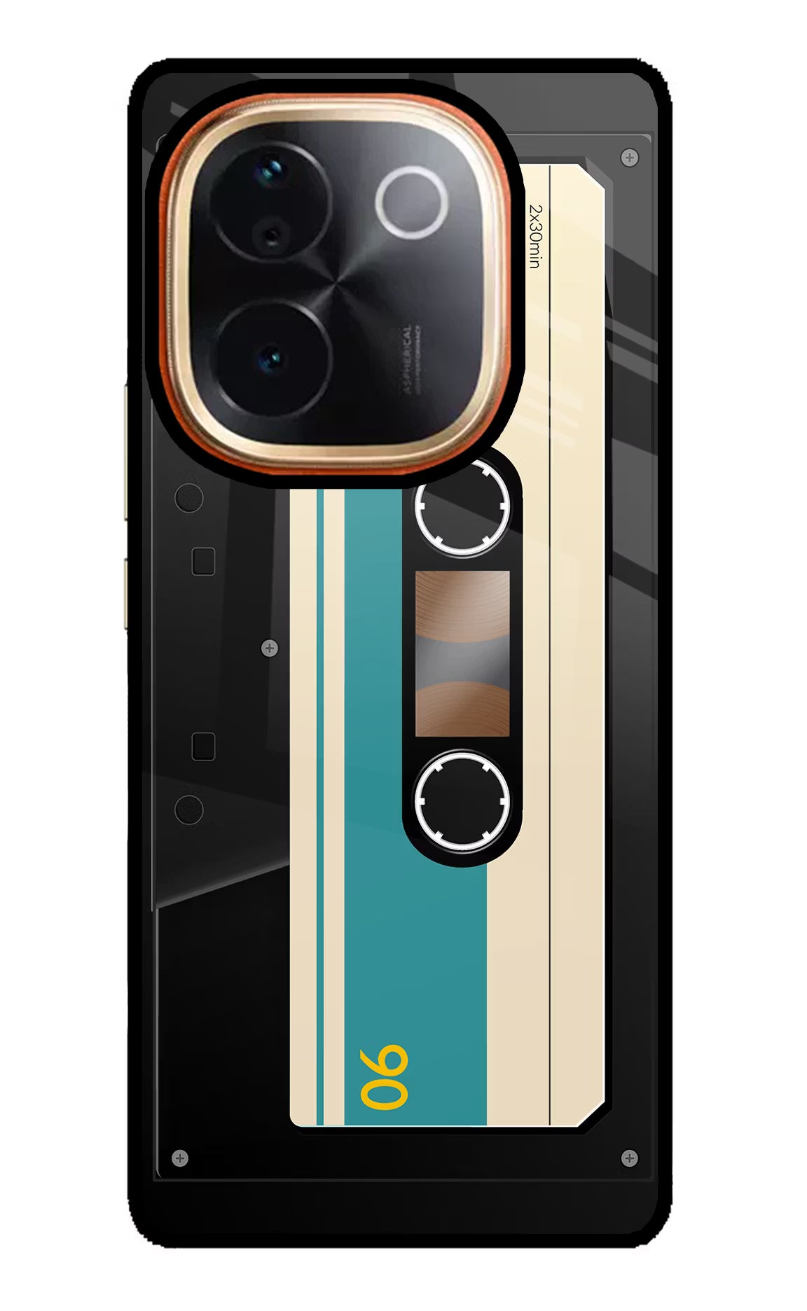 Cassette IQOO Z9S Pro 5G Glass Case Back Cover by Casekaro