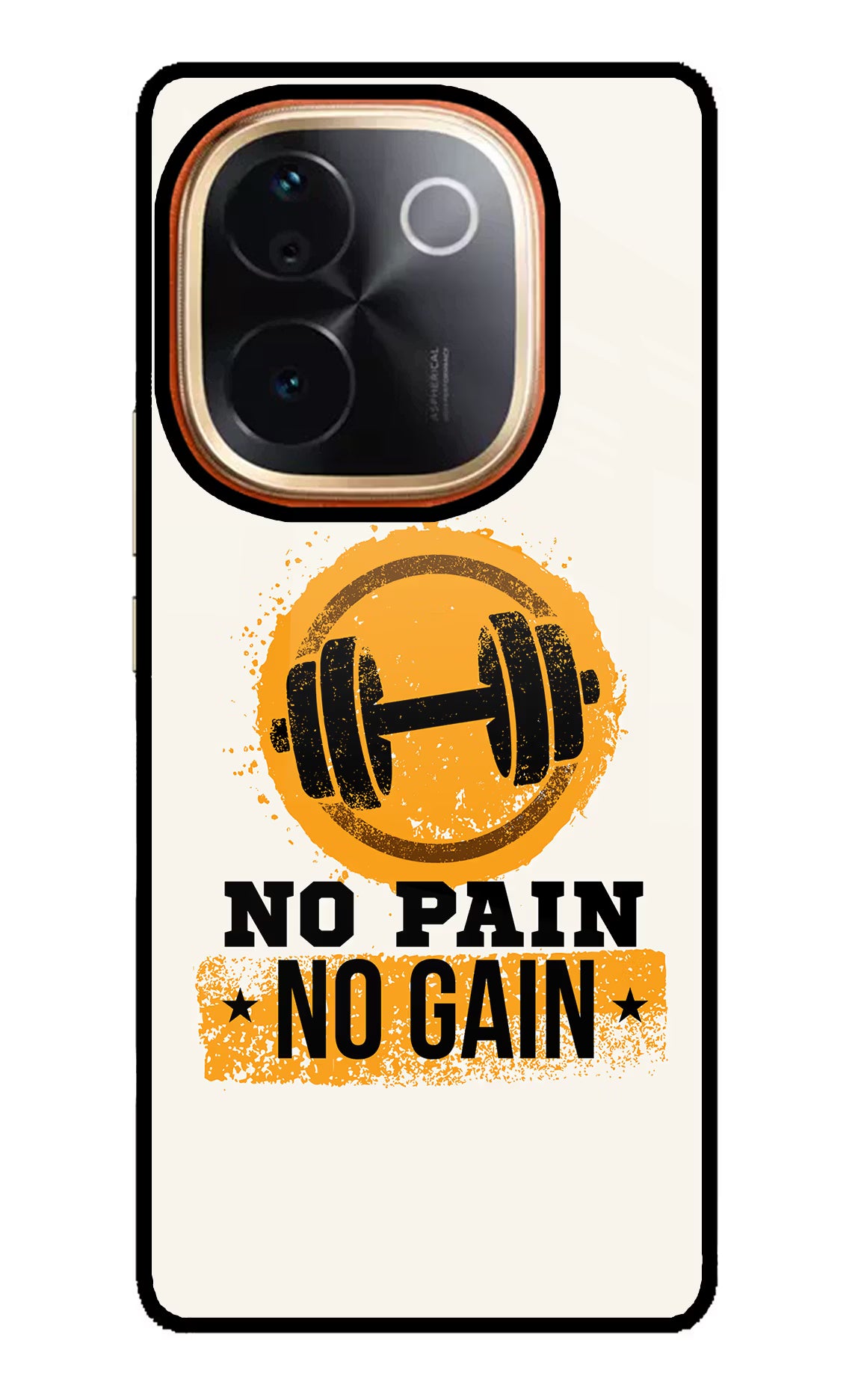 No Pain No Gain IQOO Z9S Pro 5G Glass Case