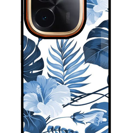 Fabric Art IQOO Z9S Pro 5G Glass Case Back Cover by Casekaro