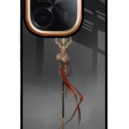 Shiv Trishul IQOO Z9S Pro 5G Glass Case Back Cover by Casekaro