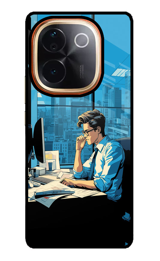 Focused Hustler (AI Generated) IQOO Z9S Pro 5G Glass Case