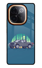 Retro Garage Vibe IQOO Z9S Pro 5G Glass Case