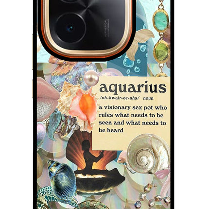Aquarius Zodiac IQOO Z9S Pro 5G Glass Case