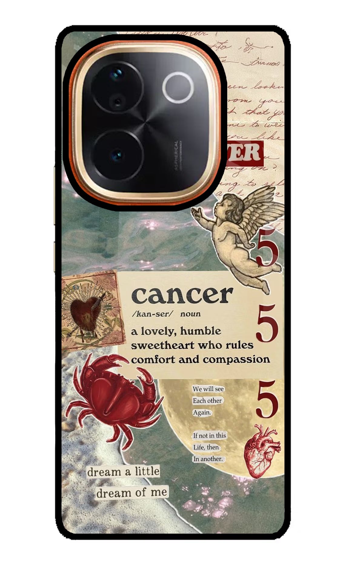 Cancer Zodiac IQOO Z9S Pro 5G Glass Case Back Cover by Casekaro