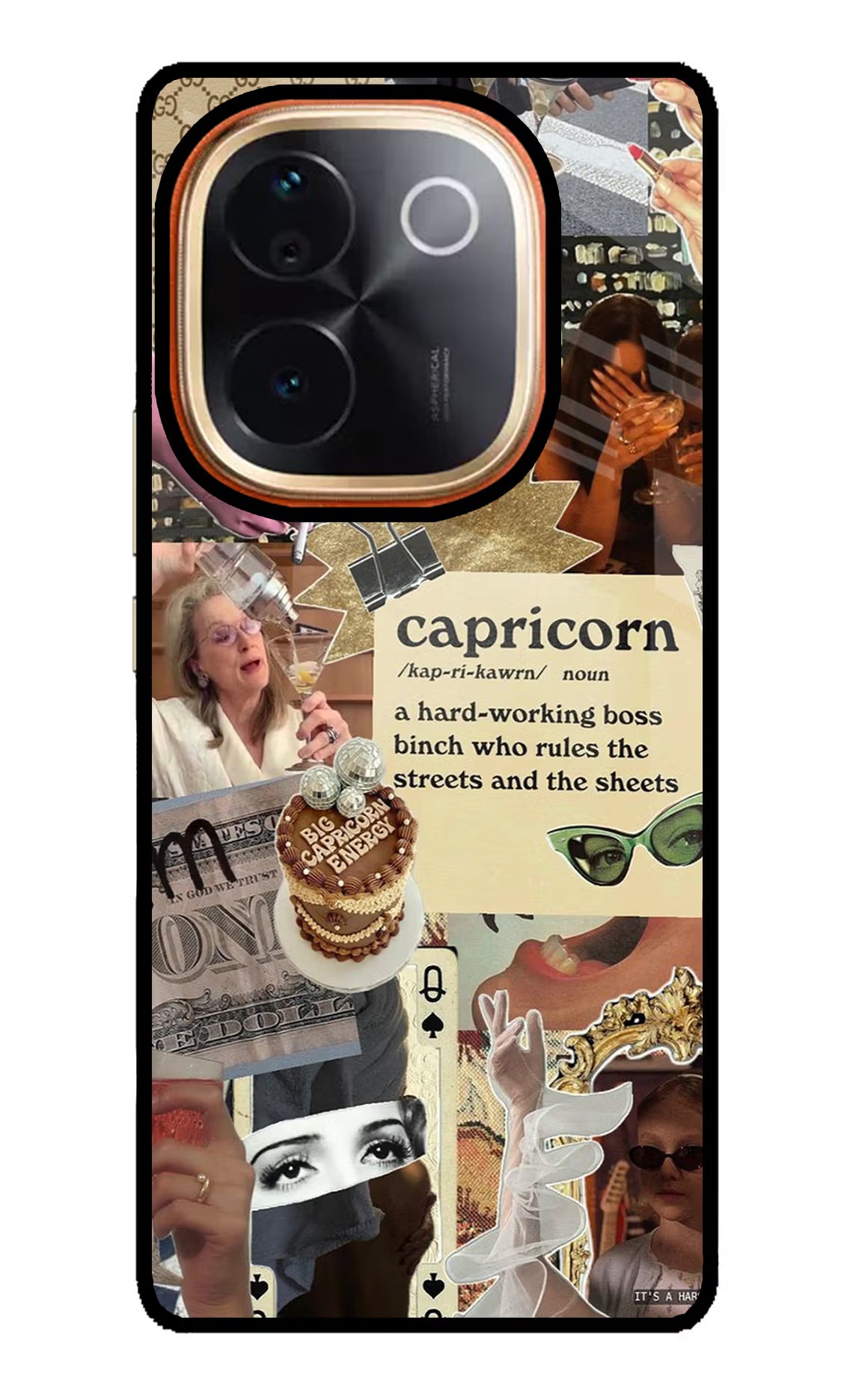 Capricorn Zodiac IQOO Z9S Pro 5G Glass Case Back Cover by Casekaro