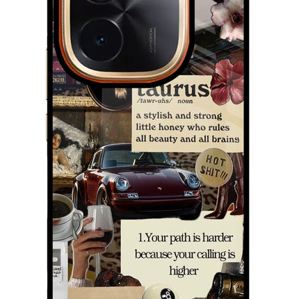 Taurus Zodiac IQOO Z9S Pro 5G Glass Case