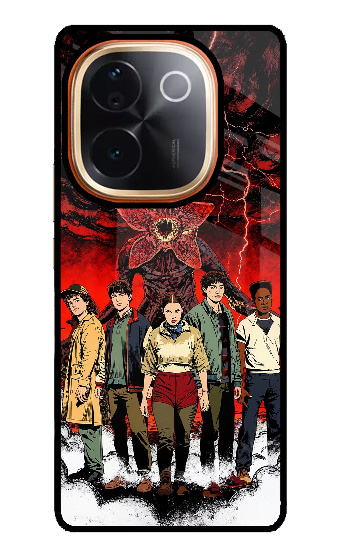 Ordinary Things Characters IQOO Z9S Pro 5G Glass Case Back Cover by Casekaro