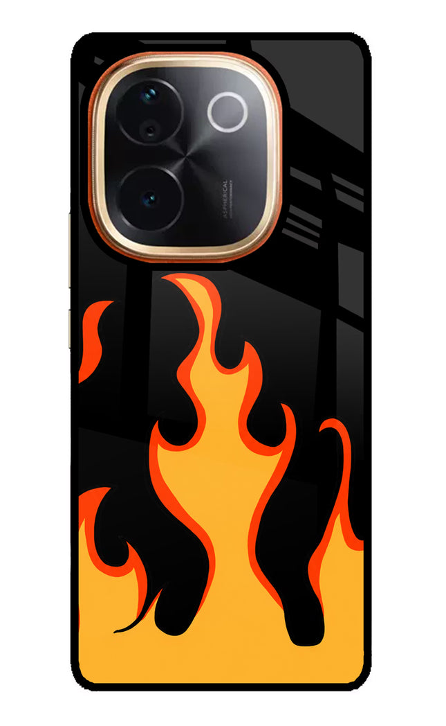 Fired Up – Black IQOO Z9S Pro 5G Glass Case