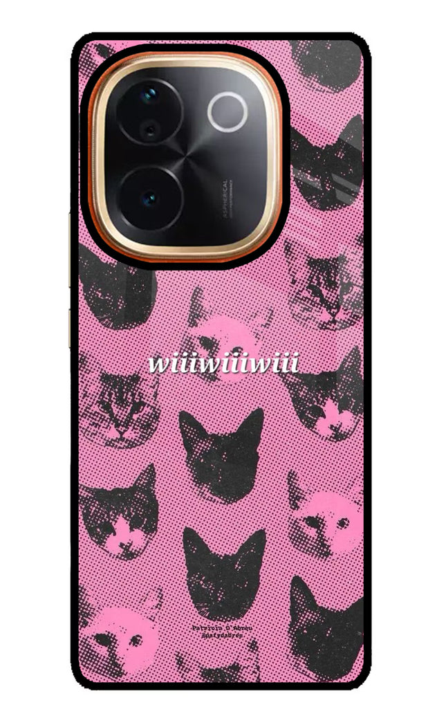 Pink Cats IQOO Z9S Pro 5G Glass Case
