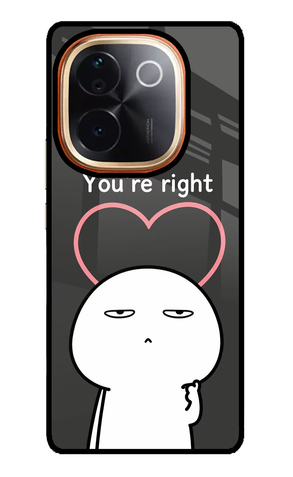You're Right IQOO Z9S Pro 5G Glass Case