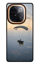 Skydiving Cow IQOO Z9S Pro 5G Glass Case
