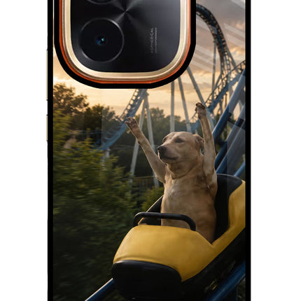 Rollercoaster Dog IQOO Z9S Pro 5G Glass Case
